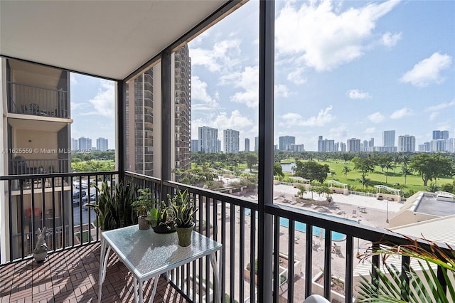 view of balcony