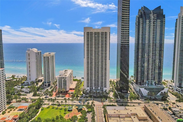 view of city featuring a water view