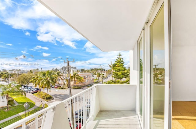 view of balcony