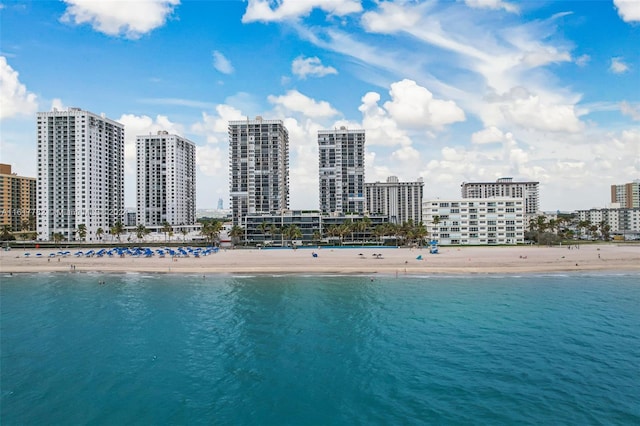 water view featuring a view of the beach