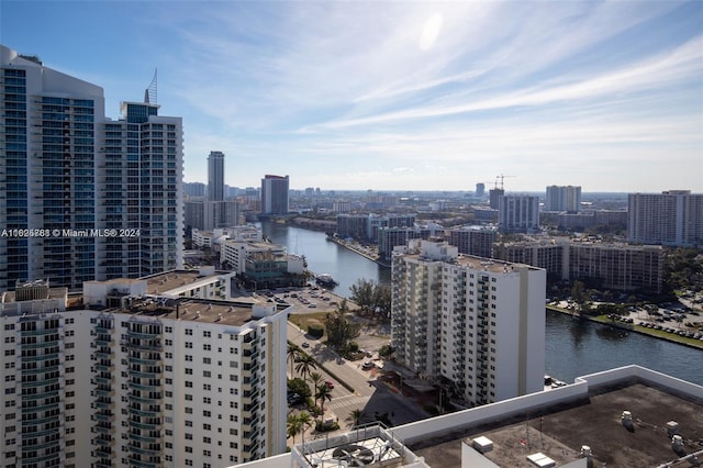 view of city featuring a water view