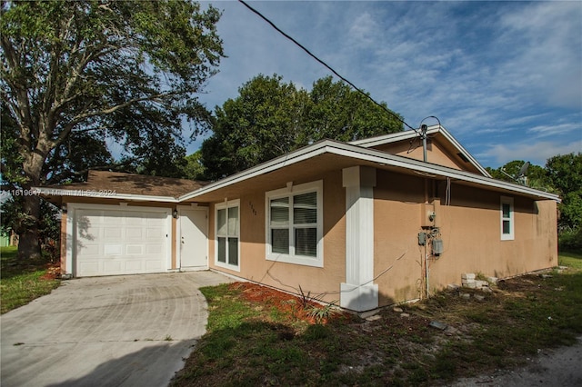 view of front of home featuring a garage