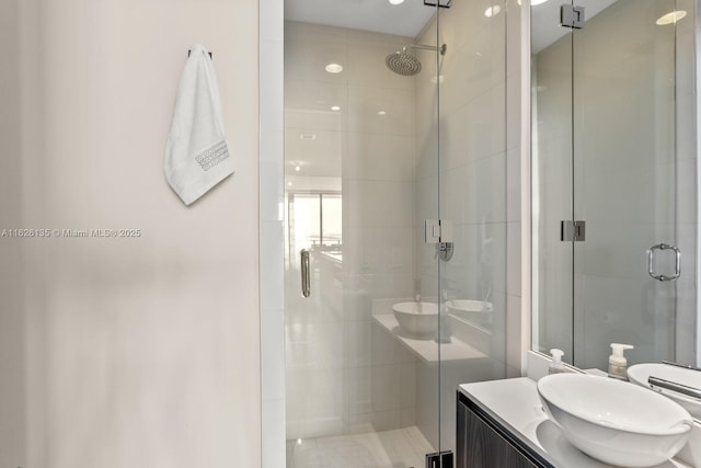 480 NE 31st St Unit 1005, Miami, FL 33137 - bathroom featuring a stall shower and vanity