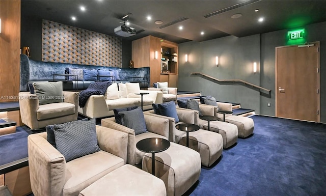 480 NE 31st St Unit 1005, Miami, FL 33137 - home theater featuring recessed lighting