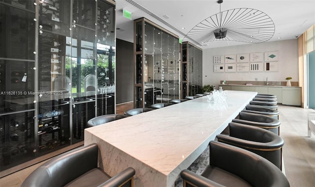 480 NE 31st St Unit 1005, Miami, FL 33137 - bar area featuring a sink and recessed lighting