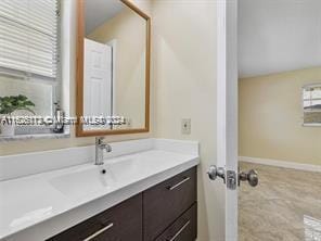 bathroom featuring vanity