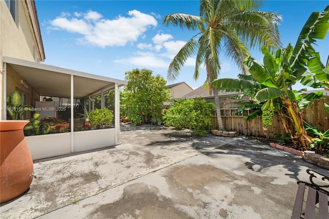 view of patio / terrace with fence