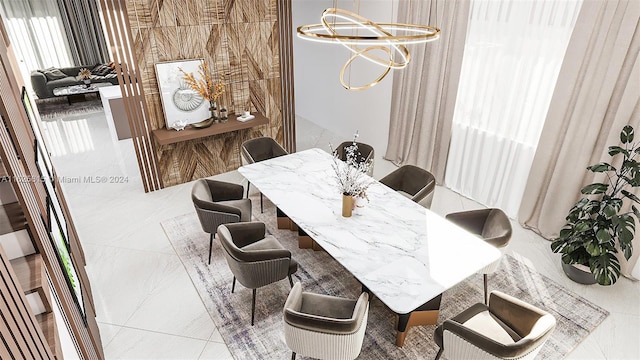 dining room featuring tile patterned floors