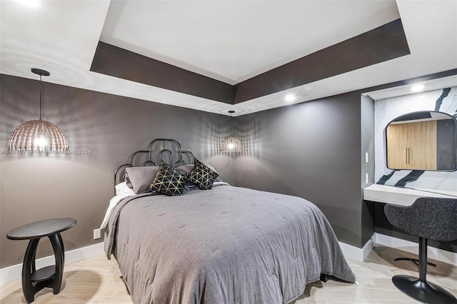 1717 N Bayshore Dr Unit A-3755, Miami, FL 33132 - bedroom with light wood-style flooring and baseboards
