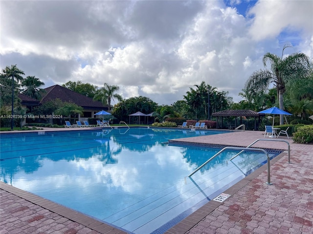 pool featuring a patio