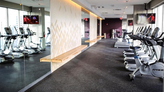 view of exercise room