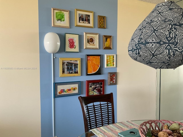 view of dining room