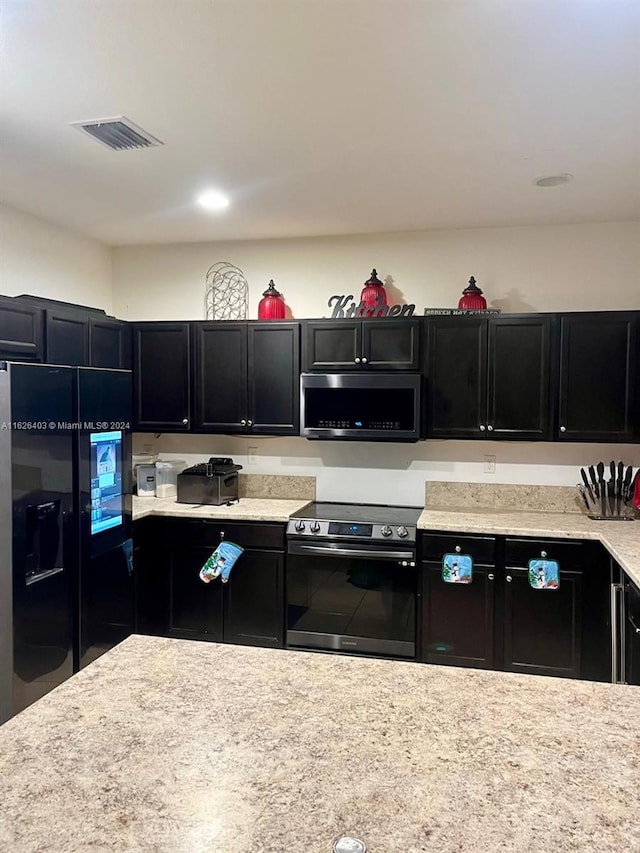 kitchen with stainless steel appliances