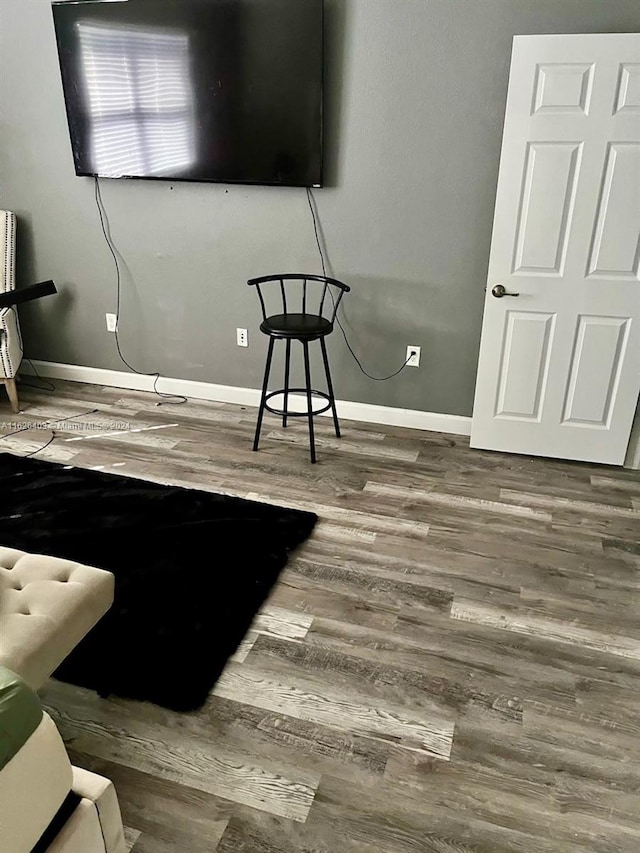 interior space with wood-type flooring