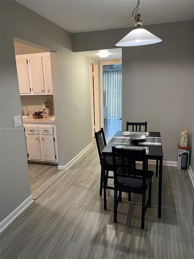 dining room featuring hardwood / wood-style floors