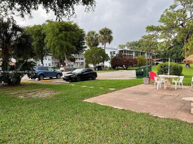 view of yard with a patio area