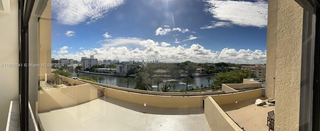 view of water feature