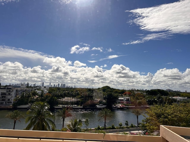 view of water feature