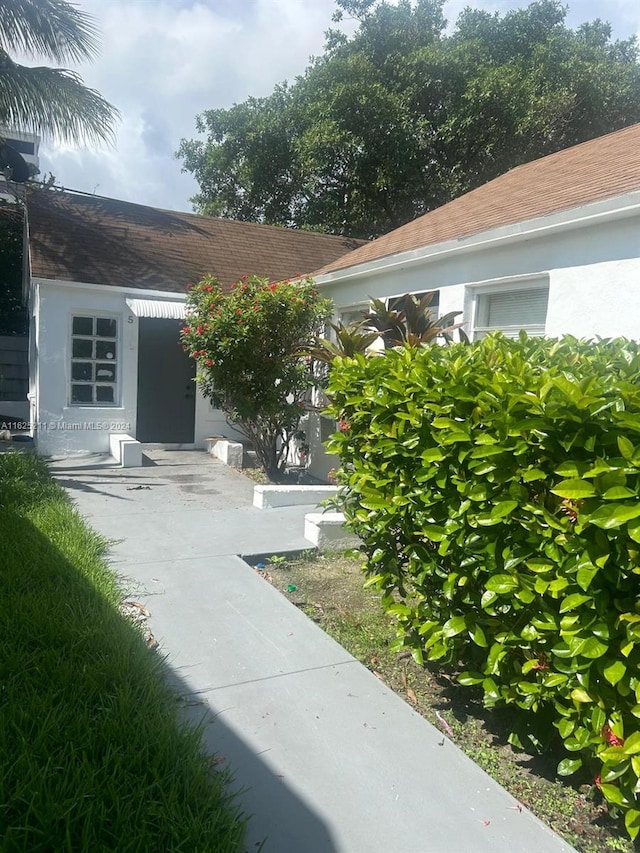 exterior space with a patio