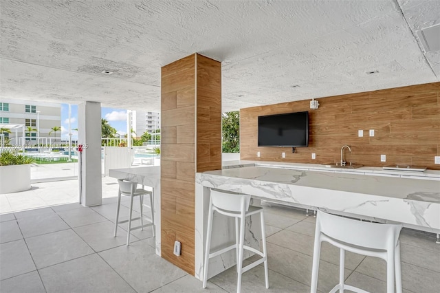 interior space featuring a wet bar