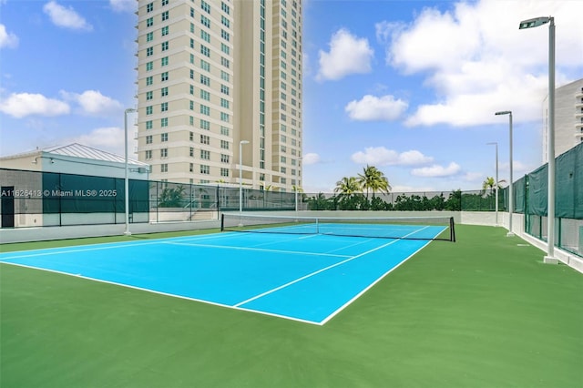 view of tennis court