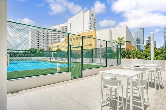 view of tennis court