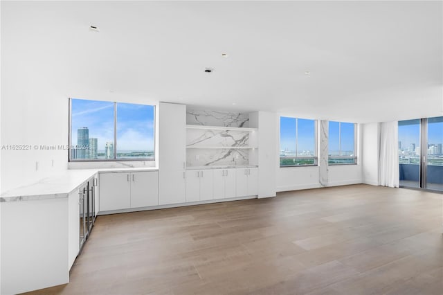 interior space featuring light hardwood / wood-style flooring