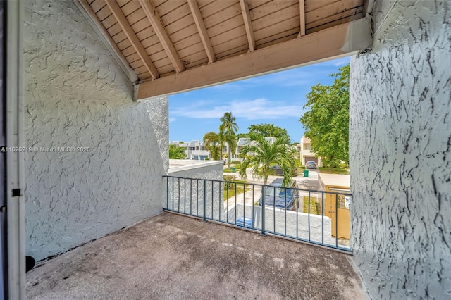 view of balcony