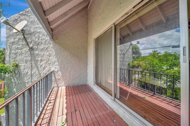 view of balcony