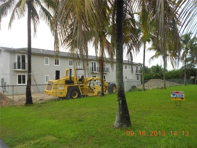 view of yard featuring a playground