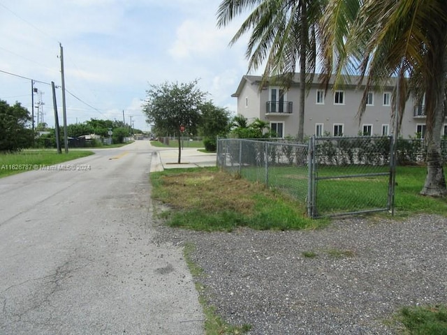 view of road