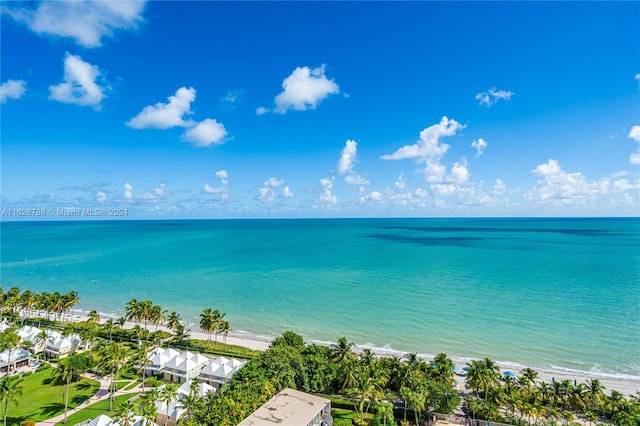 property view of water with a view of the beach