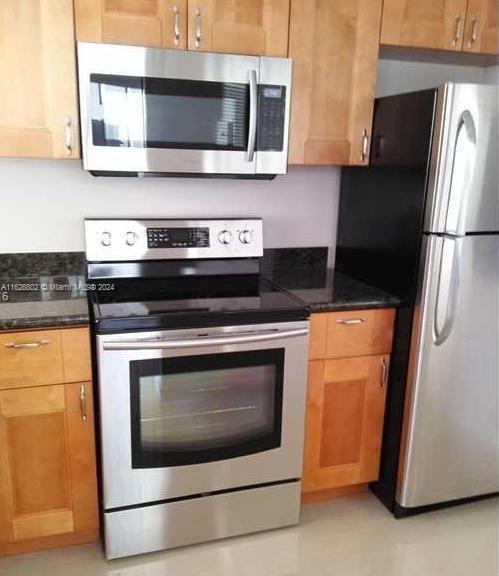 kitchen with stainless steel appliances