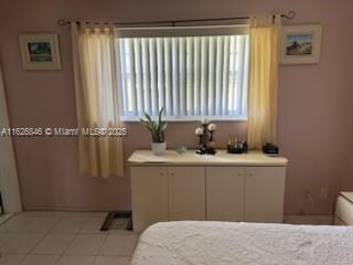 view of tiled bedroom