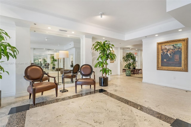 lobby featuring visible vents