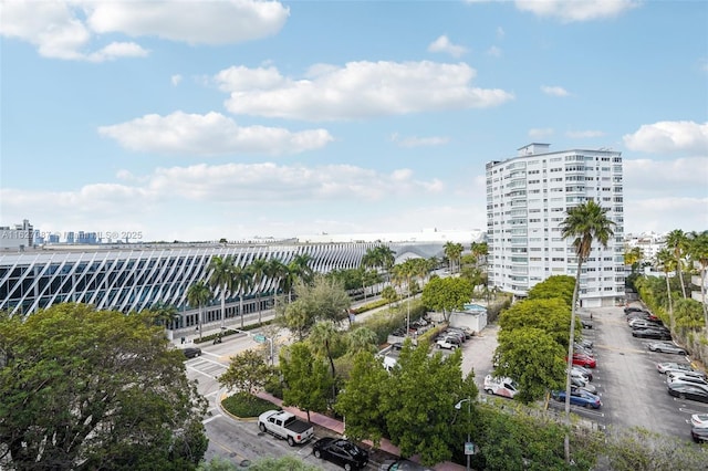 exterior space with a city view