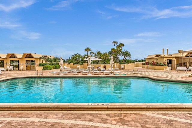 view of pool with a patio