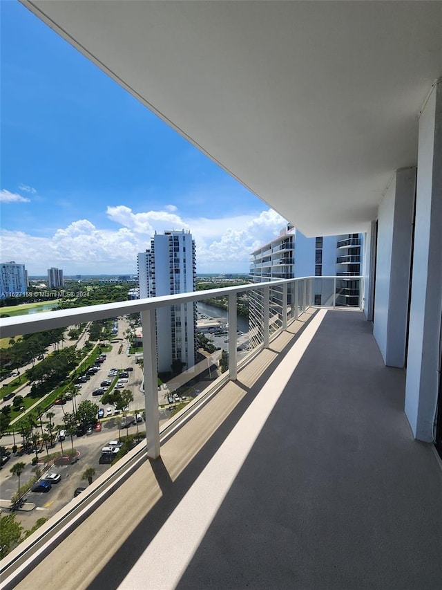 view of balcony