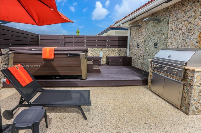 645 NE 9th Ave, Fort Lauderdale, FL 33304 - view of patio featuring a deck
