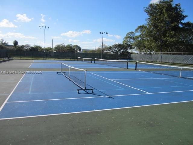 view of sport court