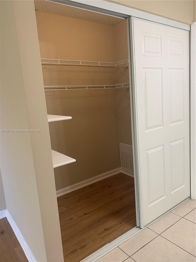 view of closet