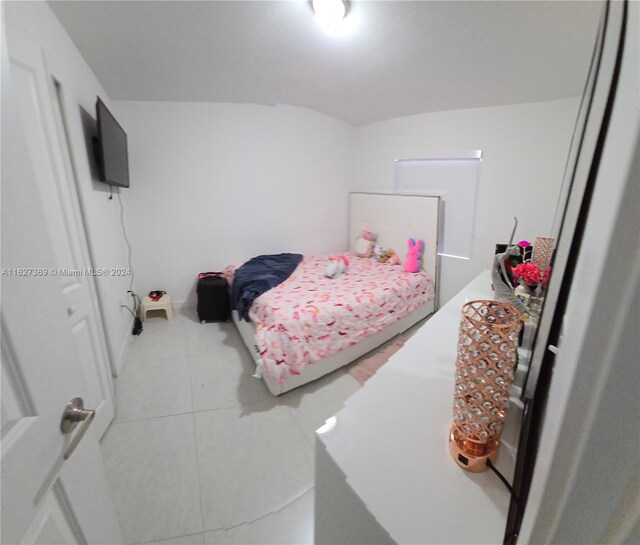 view of tiled bedroom