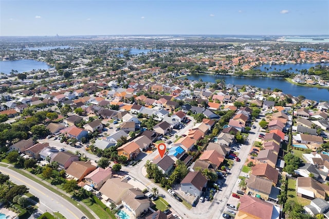 7949 NW 188th Ter, Hialeah, FL 33015 - aerial overview of property's location with nearby suburban area and a nearby body of water