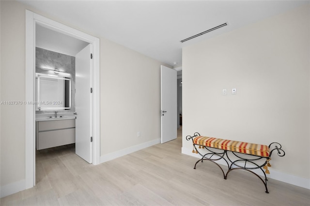 interior space featuring light hardwood / wood-style floors