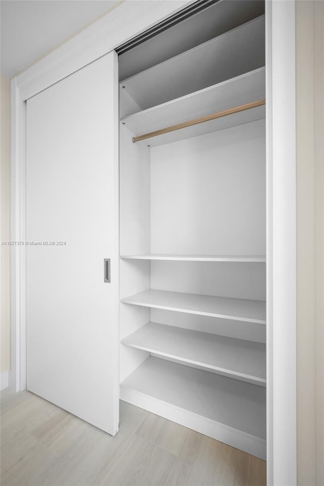 view of closet