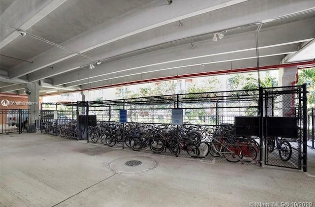 garage with bike storage