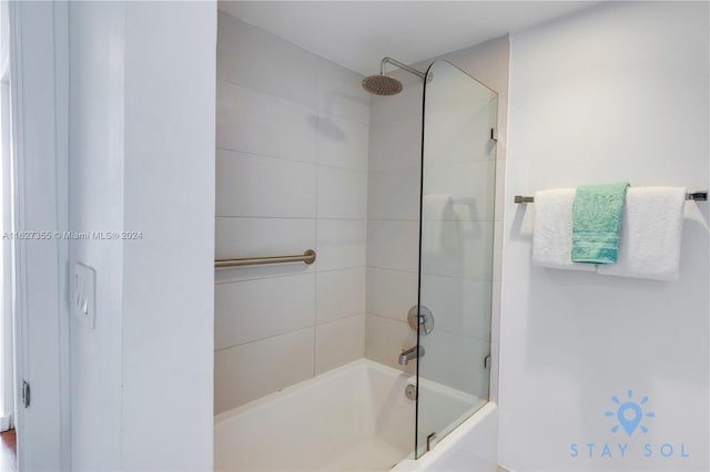 2602 E Hallandale Beach Blvd Unit R2009, Hallandale Beach, FL 33009 - bathroom with shower / bath combination with glass door