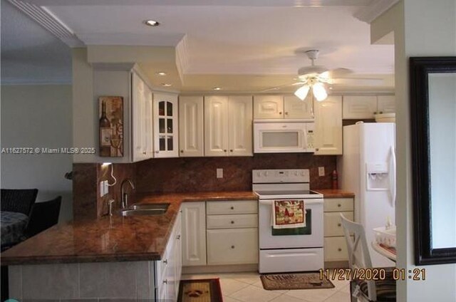 1425 Atlantic Shores Blvd Unit 409, Hallandale Beach, FL 33009 - living area with ornamental molding and dark wood finished floors