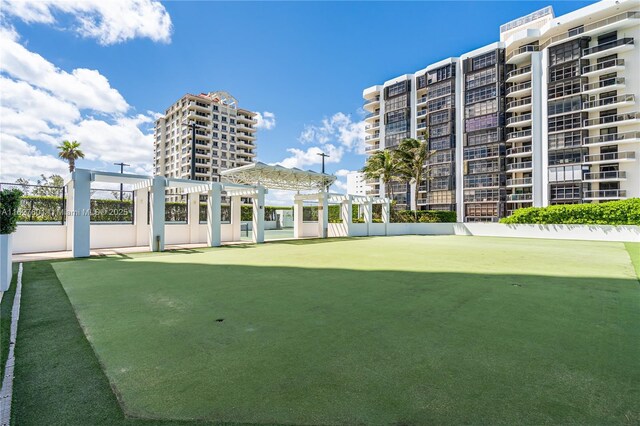 surrounding community featuring a pergola