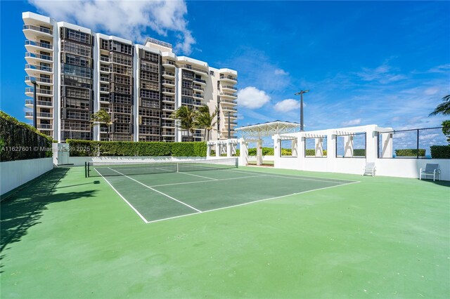 view of tennis court